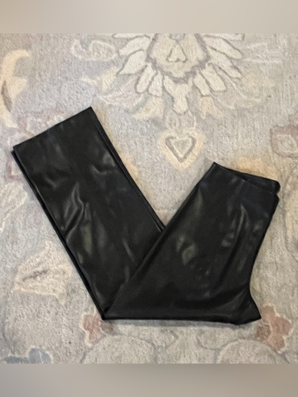 Elie Tahari Faux Leather Seam Pants